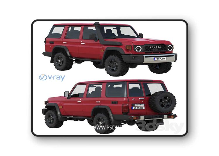 Toyota Land Cruiser 70 GXL 2024 3D Model 1 Toyota Land Cruiser 70 GXL 2024 3D Model