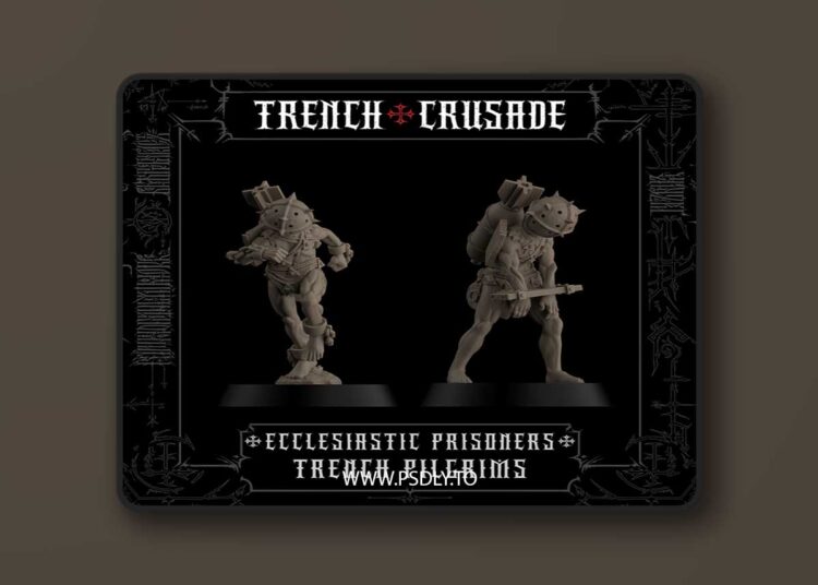 Trench Crusade – Ecclesiastic Prisoners – Trench Pilgrims – 3D Print 1 Trench Crusade – Ecclesiastic Prisoners – Trench Pilgrims – 3D Print
