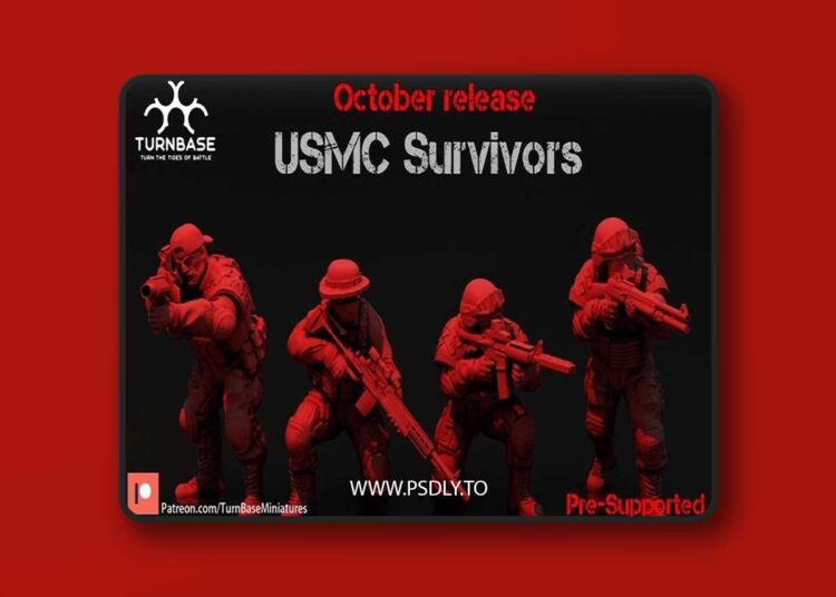USMC Survivors 3D Print 3D Model 1 USMC Survivors 3D Print 3D Model