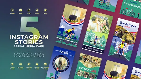 Videohive - Bicycle Promo Stories Tour de France Instagram Cycling Event Promo - 58641237 1 Videohive - Bicycle Promo Stories Tour de France Instagram Cycling Event Promo - 58641237