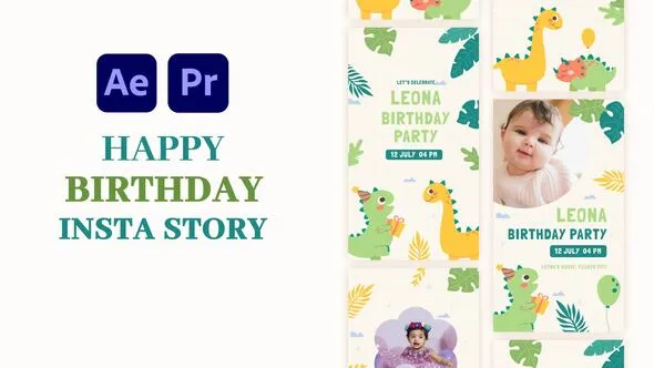 Videohive - Birthday Party Instagram Story - 58622799 1 Birthday Party Instagram Story - 58622799