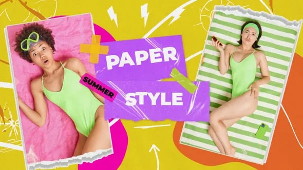 Videohive - Holiday Travel Summer Paper Collage Opener - 58388153 1 Videohive - Holiday Travel Summer Paper Collage Opener - 58388153