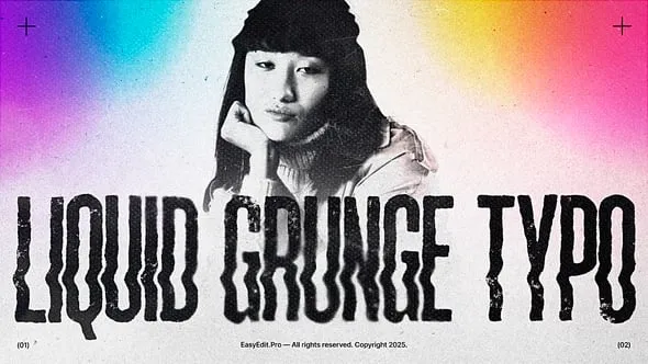 Videohive - Liquid Grunge Typography - 58595270 1 Liquid Grunge Typography - 58595270