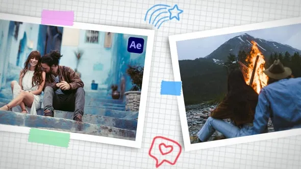 Videohive - Scrapbook Tape Transitions for After Effects - 58578653 1 Scrapbook Tape Transitions for After Effects - 58578653