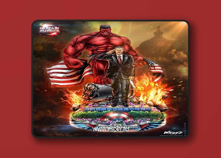 WICKED – Red Hulk and Ross Diorama 3D Print 1 WICKED – Red Hulk and Ross Diorama 3D Print