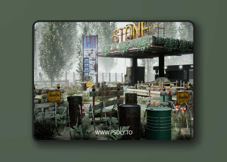 Abandoned Gas Station – Post Apocalyptic – Unreal Engine 1 Abandoned Gas Station – Post Apocalyptic – Unreal Engine