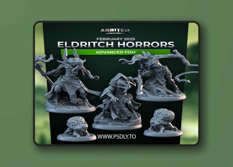 Arbiter Miniatures – Eldritch Horrors – 3D Print 1 Arbiter Miniatures – Eldritch Horrors – 3D Print