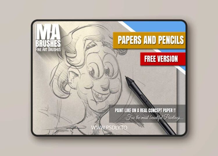 Artstation - MA-Brushes REAL Papers & Pencils ++ FREE Brush Pack (Painting Brushes) 1 Artstation - MA-Brushes REAL Papers & Pencils ++ FREE Brush Pack (Painting Brushes)