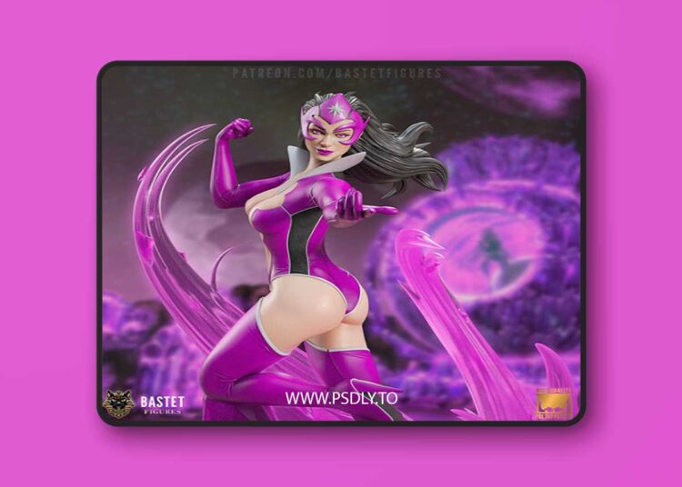 Bastet Figures – Star Sapphire – 3D Print 1 Bastet Figures – Star Sapphire – 3D Print