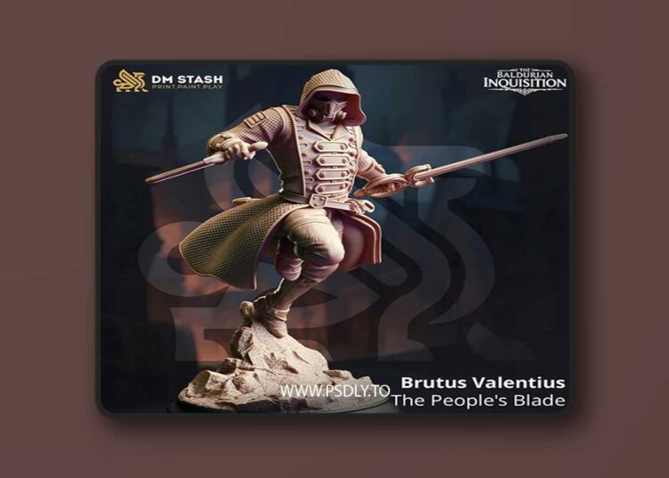 Brutus Valentius – The People’s Blade – 3D Print 1 Brutus Valentius – The People’s Blade – 3D Print