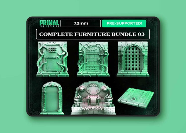 Complete Furniture Bundle 03 – 3D Print 1 Complete Furniture Bundle 03 – 3D Print