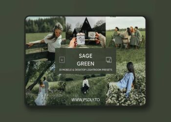 CreativeMarket - 10 Sage Green Lightroom Presets 287911440