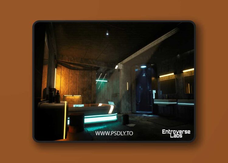 Cyberpunk Bathroom Environment ( Modular , Interior , Brutalist, Cyberpunk ) 1 Cyberpunk Bathroom Environment ( Modular , Interior , Brutalist, Cyberpunk )