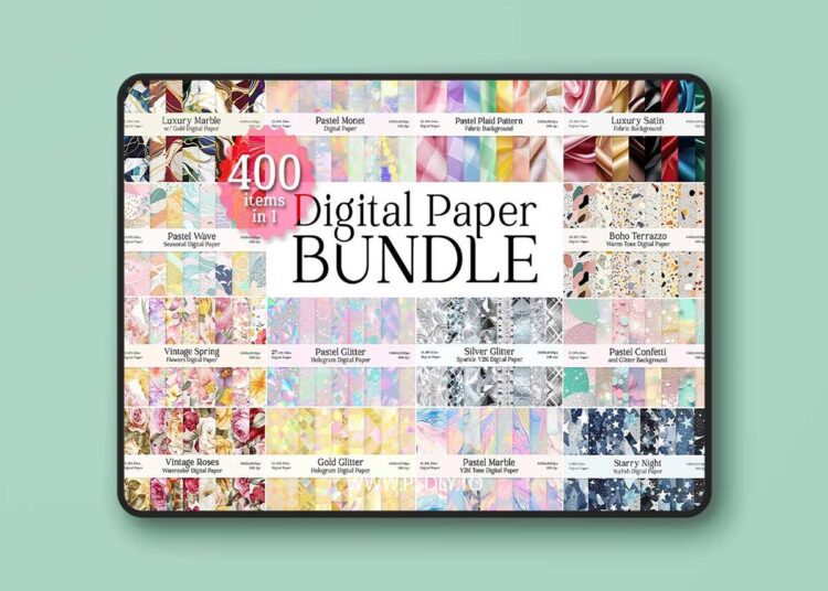 Diverse Digital Papers Bundle - 20 Premium Graphics 1 Diverse Digital Papers Bundle - 20 Premium Graphics