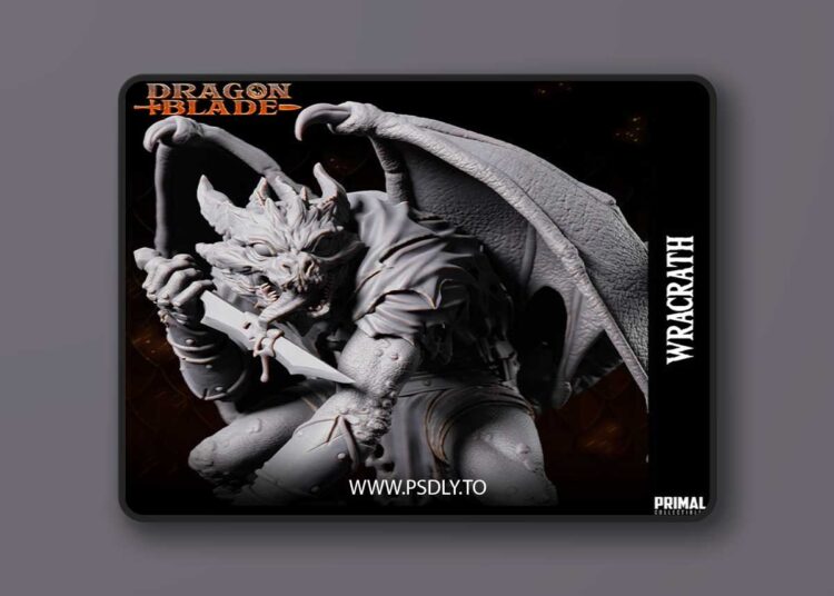 Draconian Assasin Wracrath – 3D Print 1 Draconian Assasin Wracrath – 3D Print