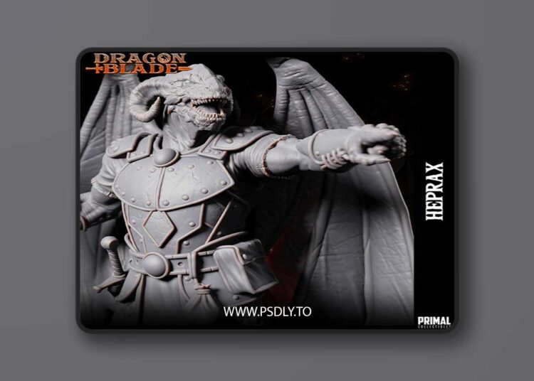 Draconian Fighter Heprax – 3D Print 1 Draconian Fighter Heprax – 3D Print