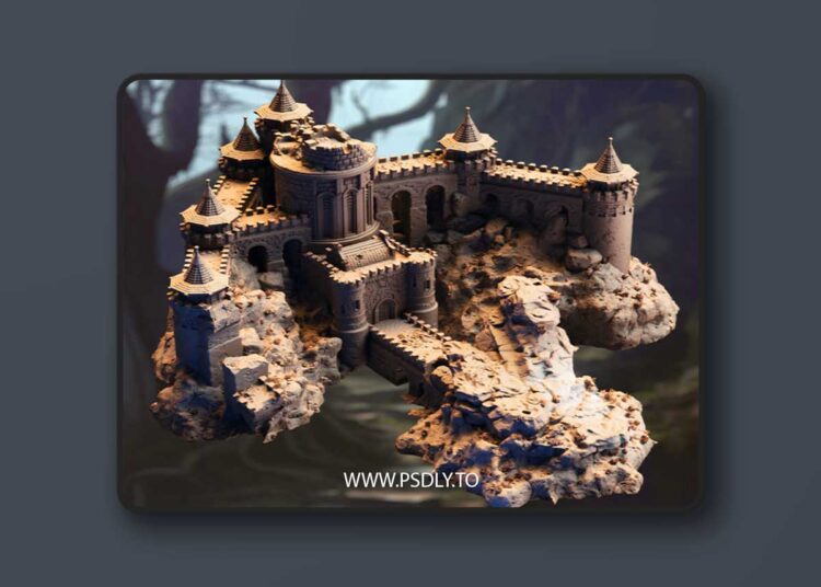 Dragonmaw Keep – Dragon Fortress Terrain Set – 3D Print Model 1 Dragonmaw Keep – Dragon Fortress Terrain Set – 3D Print Model