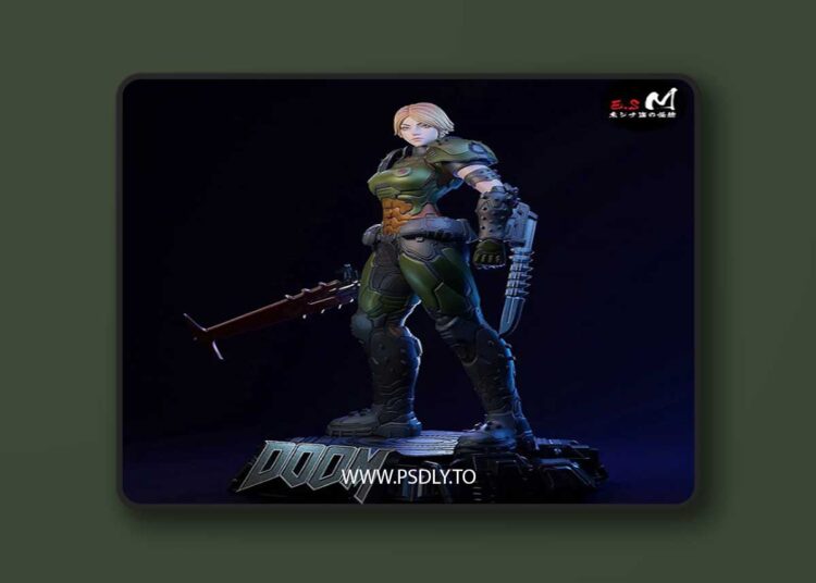 E.S Monster – Doom Female – 3D Print 1 E.S Monster – Doom Female – 3D Print