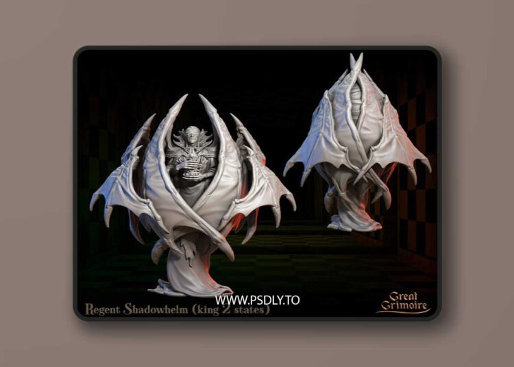 Great Grimoire – Regent Shadowhelm – 3D Print 1 Great Grimoire – Regent Shadowhelm – 3D Print