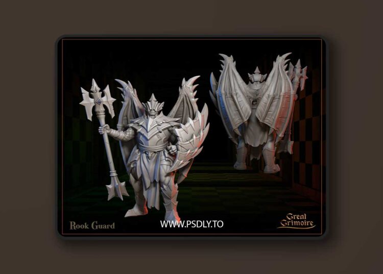 Great Grimoire – Rook Guard – 3D Print 1 Great Grimoire – Rook Guard – 3D Print
