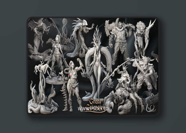 Great Grimoire – Tides of the Abyss – 3D Print 1 Great Grimoire – Tides of the Abyss – 3D Print