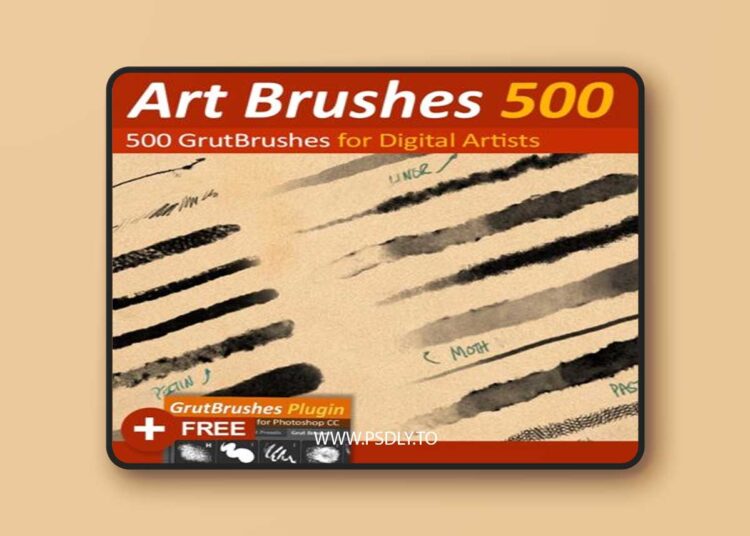 GrutBrushes Art Brushes Complete - 450 Photoshop Brushes 1 GrutBrushes Art Brushes Complete - 450 Photoshop Brushes
