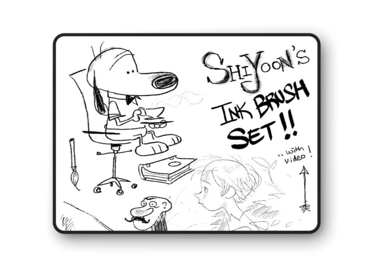 Gumroad - Shiyoon's Photoshop Ink Brush Set 1 Gumroad - Shiyoon's Photoshop Ink Brush Set