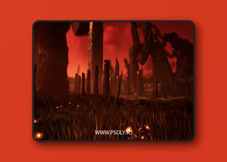 Hell Temple Ruins w/Procedural Block Tiling System (4.2x) 1 Hell Temple Ruins w/Procedural Block Tiling System (4.2x)