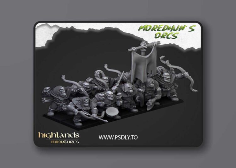 Highlands Miniatures – Orc Archers – 3D Print Model 1 Highlands Miniatures – Orc Archers – 3D Print Model