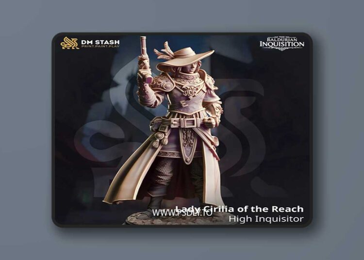 Lady Cirilia of the Reach – High Inquisitor – 3D Print 1 Lady Cirilia of the Reach – High Inquisitor – 3D Print