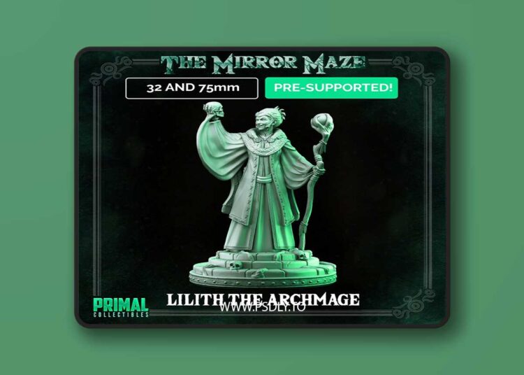 Lilith the Archmage – 3D Print Model 1 Lilith the Archmage – 3D Print Model