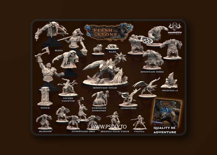 Mammoth Factory – Flesh to Stone – 3D Print Model STL 1 Mammoth Factory – Flesh to Stone – 3D Print Model STL