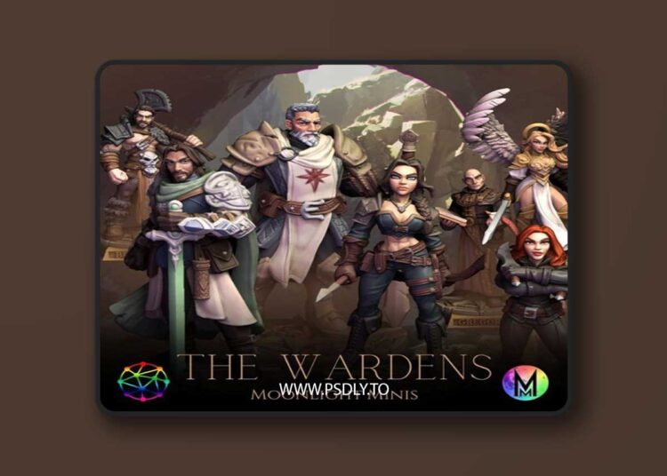 Moonlight Minis – Wardens – 3D Print Model STL 1 Moonlight Minis – Wardens – 3D Print Model STL