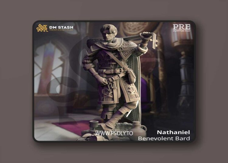 Nathaniel – Benevolent Bard – 3D Print 1 Nathaniel – Benevolent Bard – 3D Print
