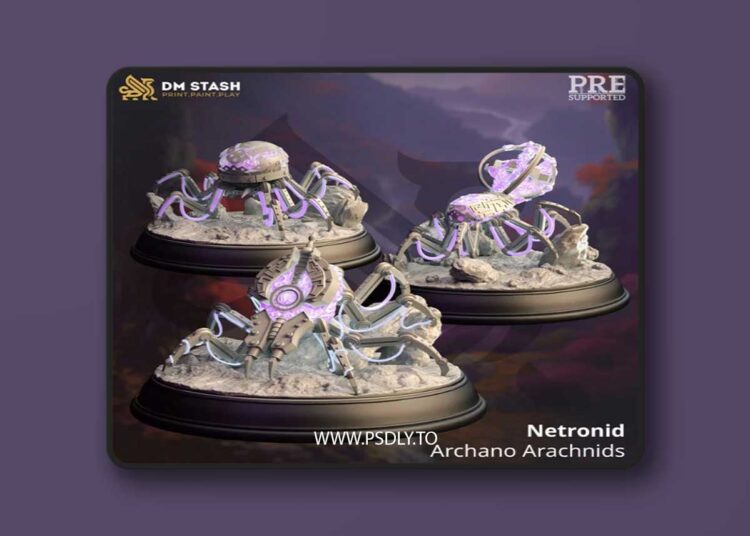 Netronids – Archano Arachnids – 3D Print Model 1 Netronids – Archano Arachnids – 3D Print Model