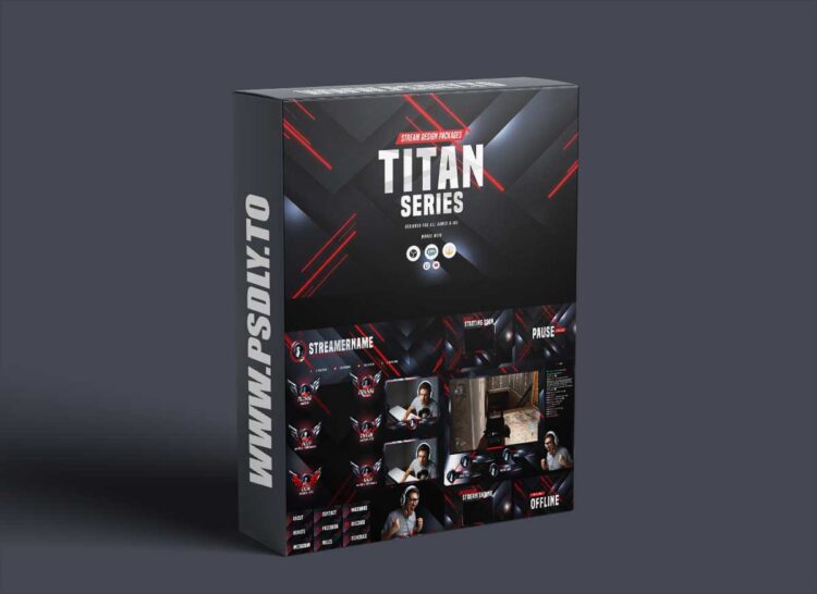 Own3D - Titan Stream Overlay Template Package 1 Own3D - Titan Stream Overlay Template Package