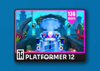 Platformer 12 Underwater - Low Poly 3D Models Pack v2.1