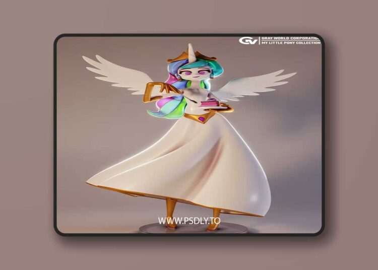 Princess Celestia 2 My Little Pony 3D Print 1 Princess Celestia 2 My Little Pony 3D Print