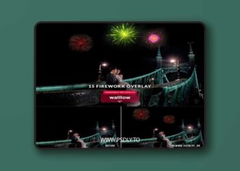 Realistic Fireworks png transparent photo overlays