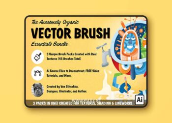 RetroSupply - The Awesomely Organic Vector Brush Essential Bundle for Adobe Illustrator
