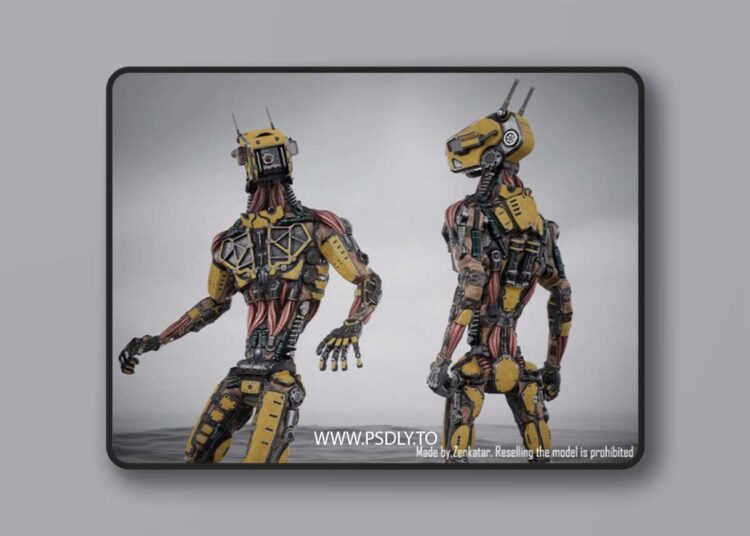 Robot character rigged gameready droid Unity Unreal Engine Low-poly 3D model 1 Robot character rigged gameready droid Unity Unreal Engine Low-poly 3D model