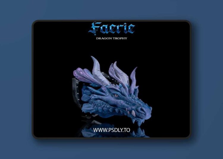 STLflix – Wall Mount – Faerie Dragon Trophy – 3D Print Model STL 1 STLflix – Wall Mount – Faerie Dragon Trophy – 3D Print Model STL