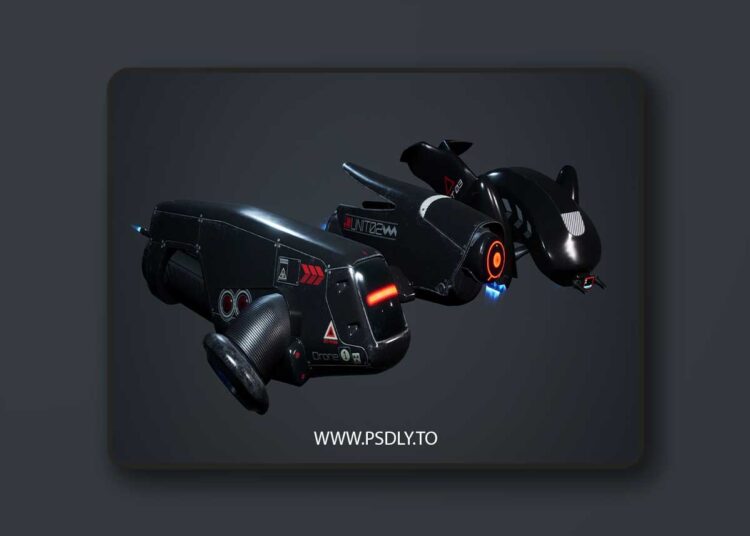 SciFi Playable Flying Drones (5.1+) 1 SciFi Playable Flying Drones (5.1+)