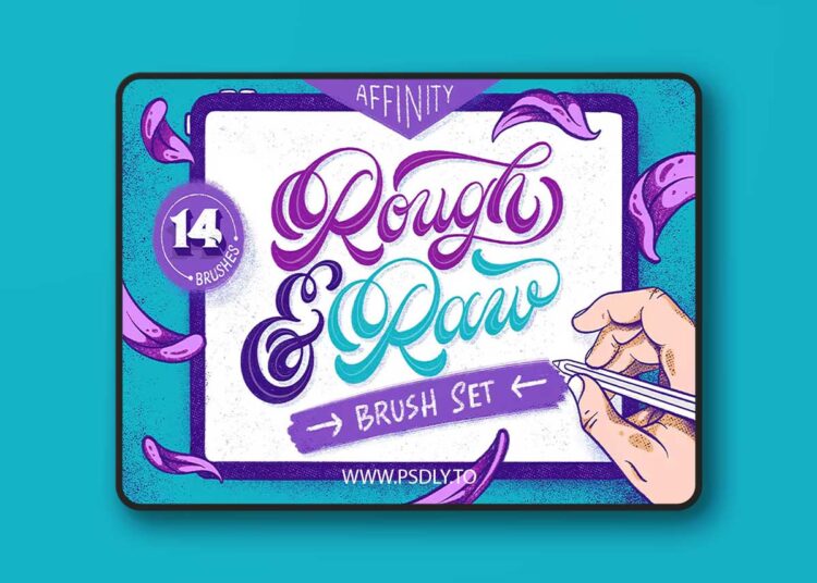 Shoutbam - Rough & Raw Affinity Brushes 1 Shoutbam - Rough & Raw Affinity Brushes