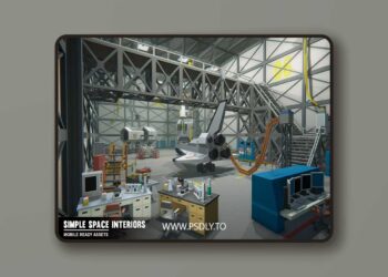 Simple Space Interiors - Cartoon Assets v1.0