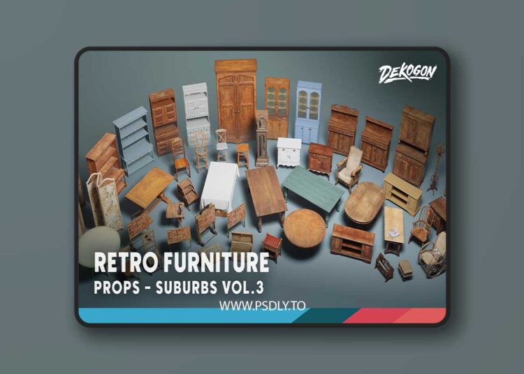 Suburbs VOL.3 - Retro Furniture (Nanite and Low Poly) (5.4) 1 Suburbs VOL.3 - Retro Furniture (Nanite and Low Poly) (5.4)