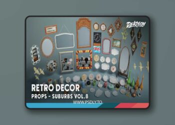 Suburbs VOL.8 - Retro Decor (Nanite and Low Poly) (5.4)