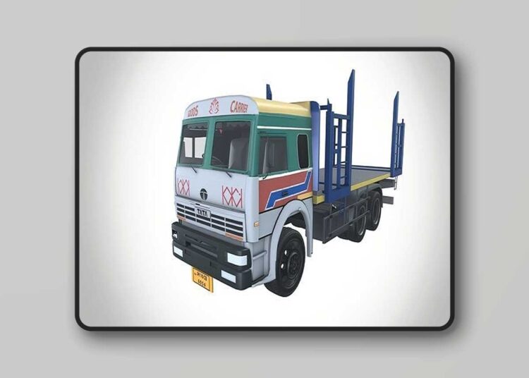 Tata LPT 2518 Truck 10 wheeler Goods Carrier 3D Model 1 Tata LPT 2518 Truck 10 wheeler Goods Carrier 3D Model