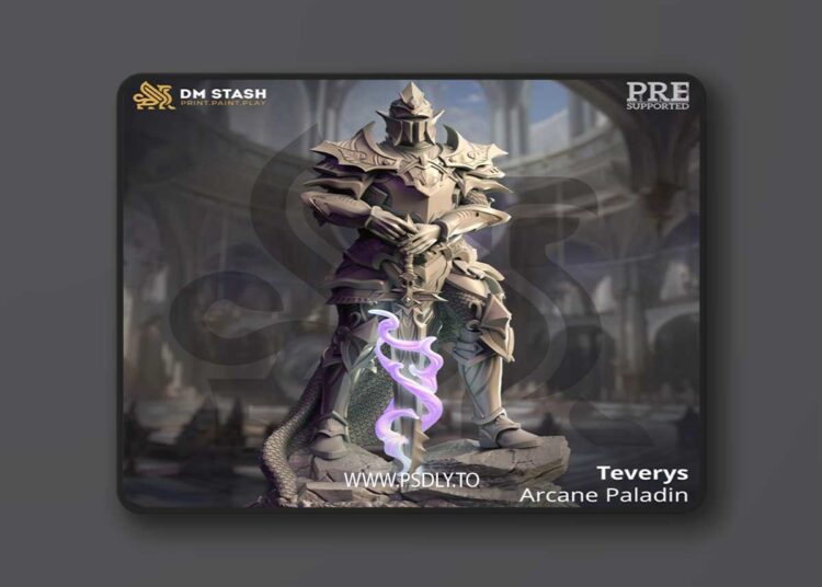 Teverys – Arcane Paladin – 3D Print 1 Teverys – Arcane Paladin – 3D Print