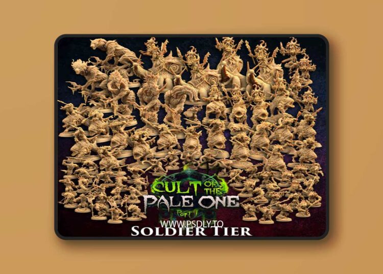 The Dragon Trappers Lodge – Cult of The Pale One Pt. 1 – Soldier Tier – 3D Print 1 The Dragon Trappers Lodge – Cult of The Pale One Pt. 1 – Soldier Tier – 3D Print